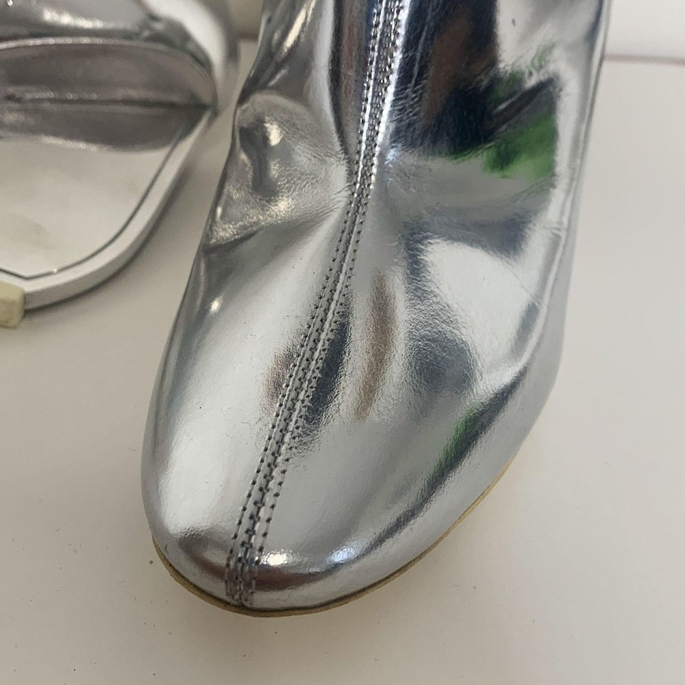 Maison Margiela Silver Italy Mirror Ankle Booties - Picture 6 of 16